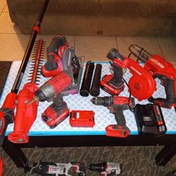 Craftsman Set With Charger And 2 Batteries