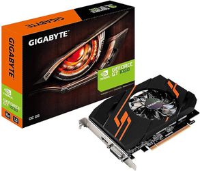 GIGABYTE NVIDIA GeForce GT 1030 DirectX 12 64-Bit GDDR5 PCI Express x16 ATX Video Card