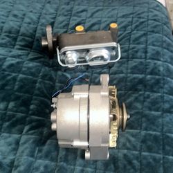 Master cylinder and alternator