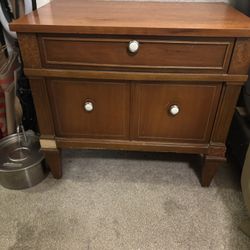 Wood Nightstand