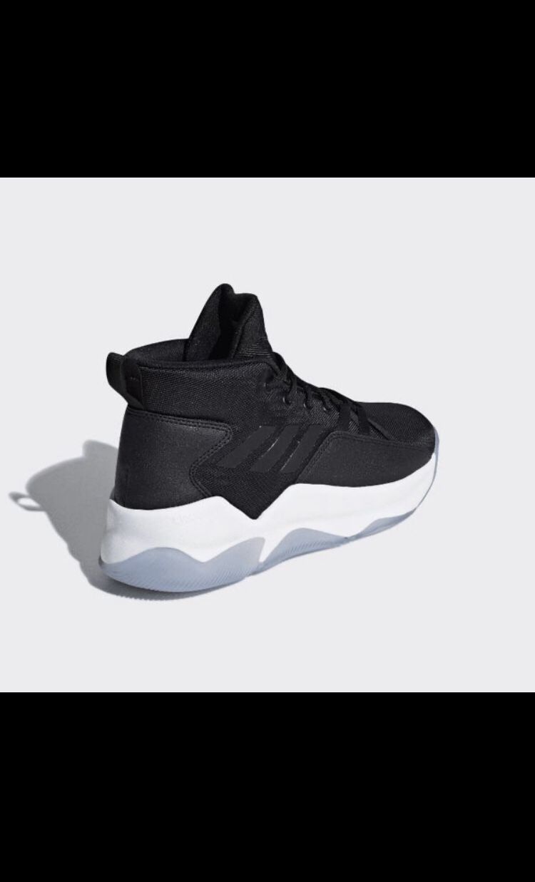 New In Box ADIDAS Mens Streetfire Black Basketball Hi Top Athletic