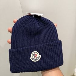 MONCLER BEANIE NAVY BLUE
