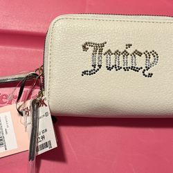 Juicy Couture Breaking The Rules Double Medium Zip Around Wallet NWT