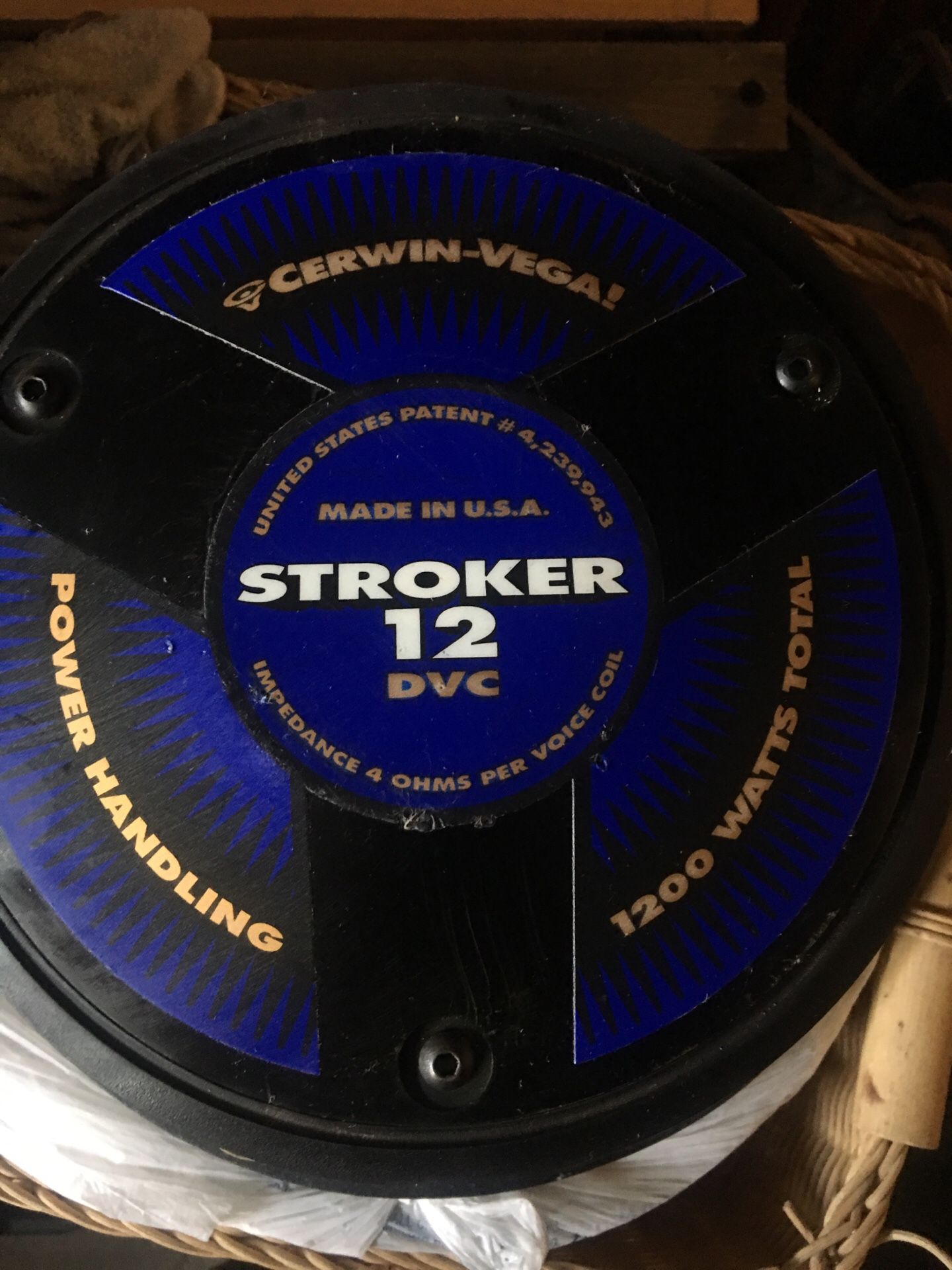 Cerwin Vega 12” Stroker