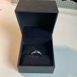 Emerald Promise Ring 
