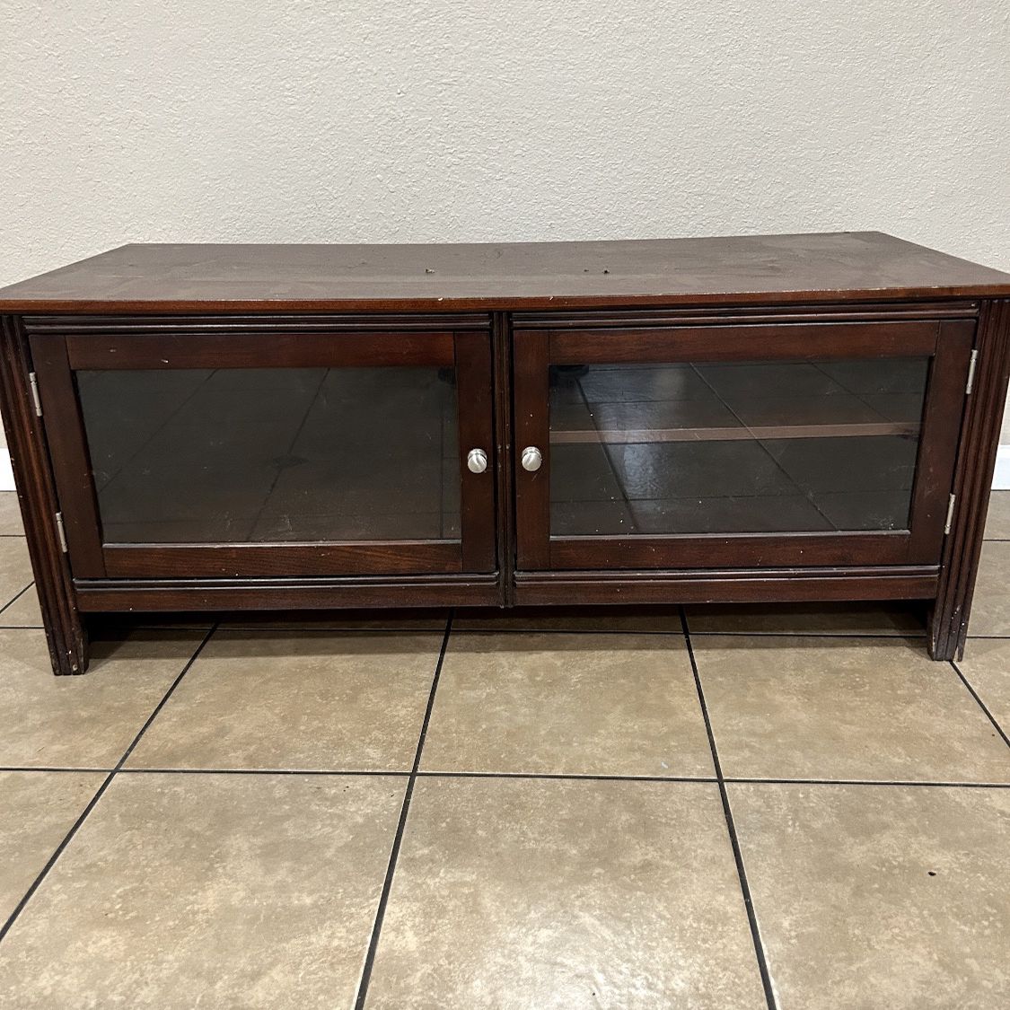Tv Stand With Glass Doors