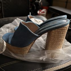 Heel Summer Slip On  Sandal 