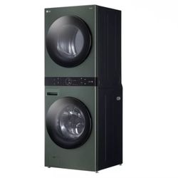 Single Unit Front Load LG WashTower with Center Control 4.5 cu. ft. Washer and 7.4 cu. ft. Gas Dryer 
