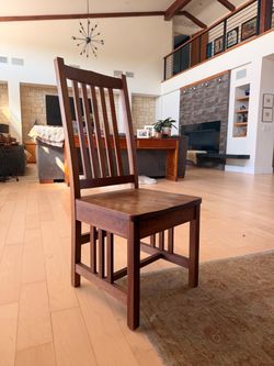 8 solid wood dining room chairs