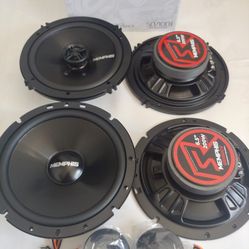 MEMPHIS 1 PAIR 6.5" 100 WATTS COMPONENT SET & 1 PAIR 6.5" 2 WAY 100 WATTS CAR SPEAKER ( BRAND NEW PRICE IS LOWEST INSTALL NOT AVAILABLE )