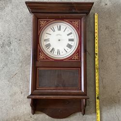 Vintage Antique Wall Clock 30”