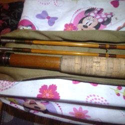 1931 E.F Payne Rod Co. Model 104 Fly Rod 3/2 2 Tips