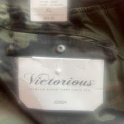 Victorious Premium Denim Jeans Co. Camouflage Cargo Pants