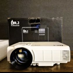 DR. J Professional HD Projector – Home Theater Ready – HDMI, Portable, Original Box