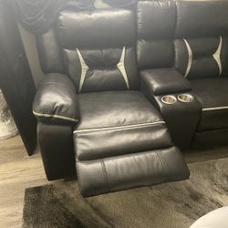 Leather Sectional 