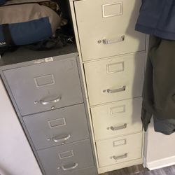 2 Vintage Filing Cabinets