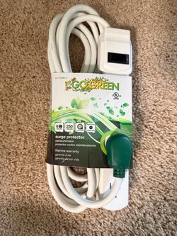 NEW GoGreen Power 6 Outlet Surge Protector