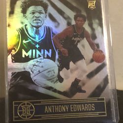 Anthony Edwards 2020-21 Panini Illusions Anthony Edwards Rookie RC #152 Timberwolves Basketball