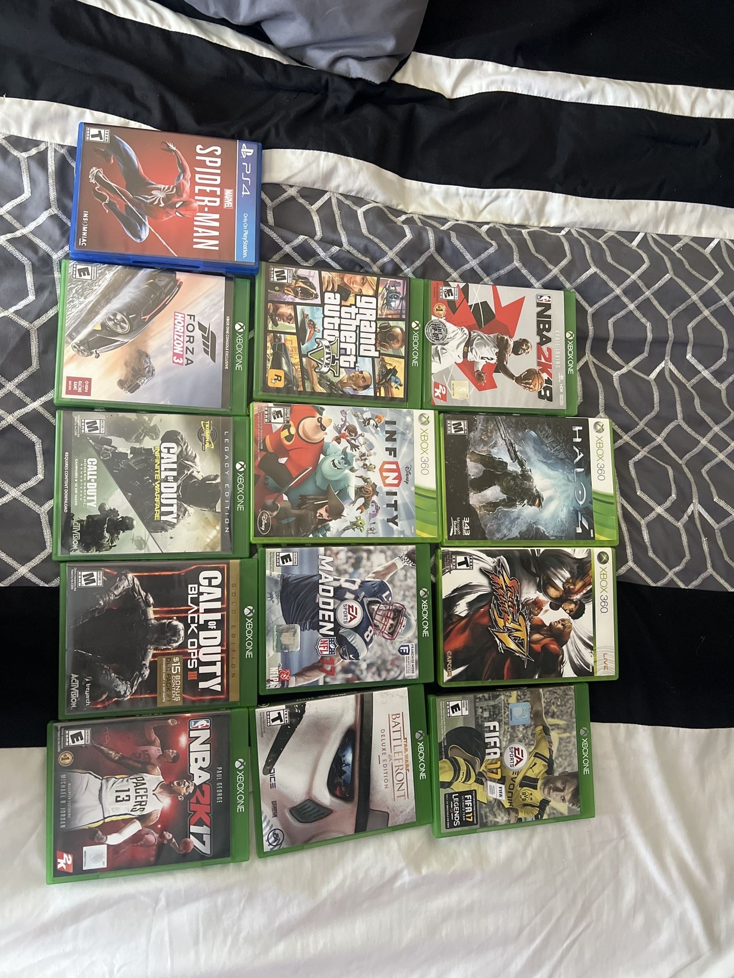 Xbox games and 1 ps4 game bundle