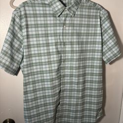 Sonoma Men's Green Plaid Shirt