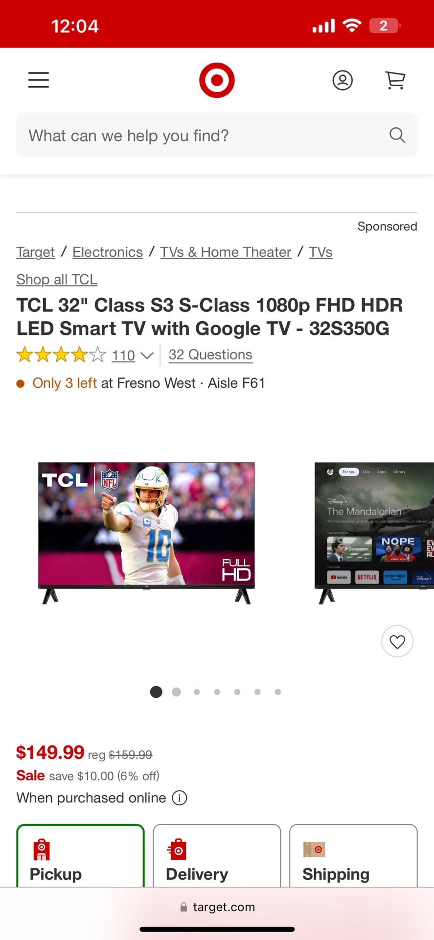 TCL 32 Inch Smart tv