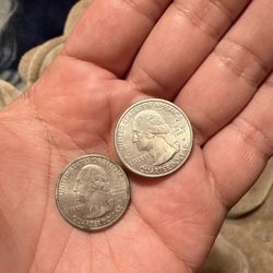Two W mint mark US Quaters