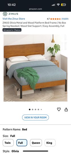 Zinus Olivia Full Bed Frame