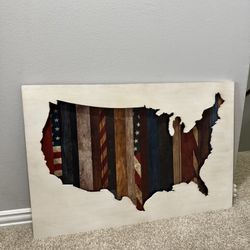 American Flag Wall Decor 