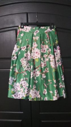 Flowery Circle Skirt