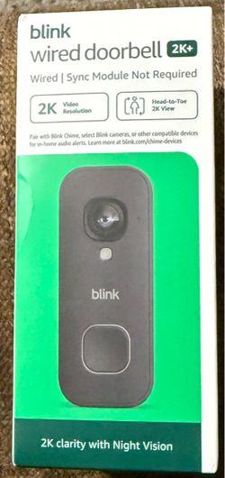 Blink Wired Doorbell 2k+ w/video