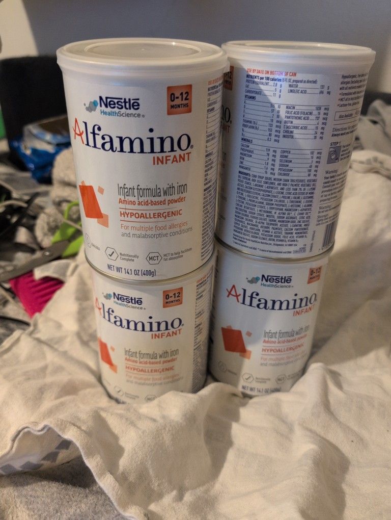 Baby Formula Eight Cans Dairy-Free For Babies With Milk Allergies