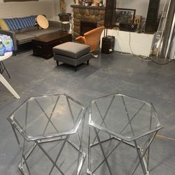 table metal, glass