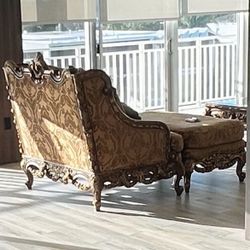 Luxury Italian Baroque Solid Wood Furniture Set – Dining & Living Room