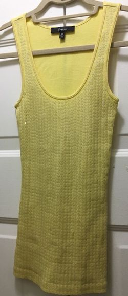 Yellow Tank with Sequins