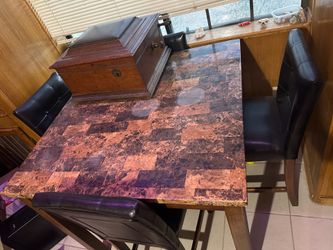 Pub table with 4 chairs