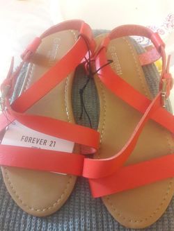 Orange sandals sizes 2