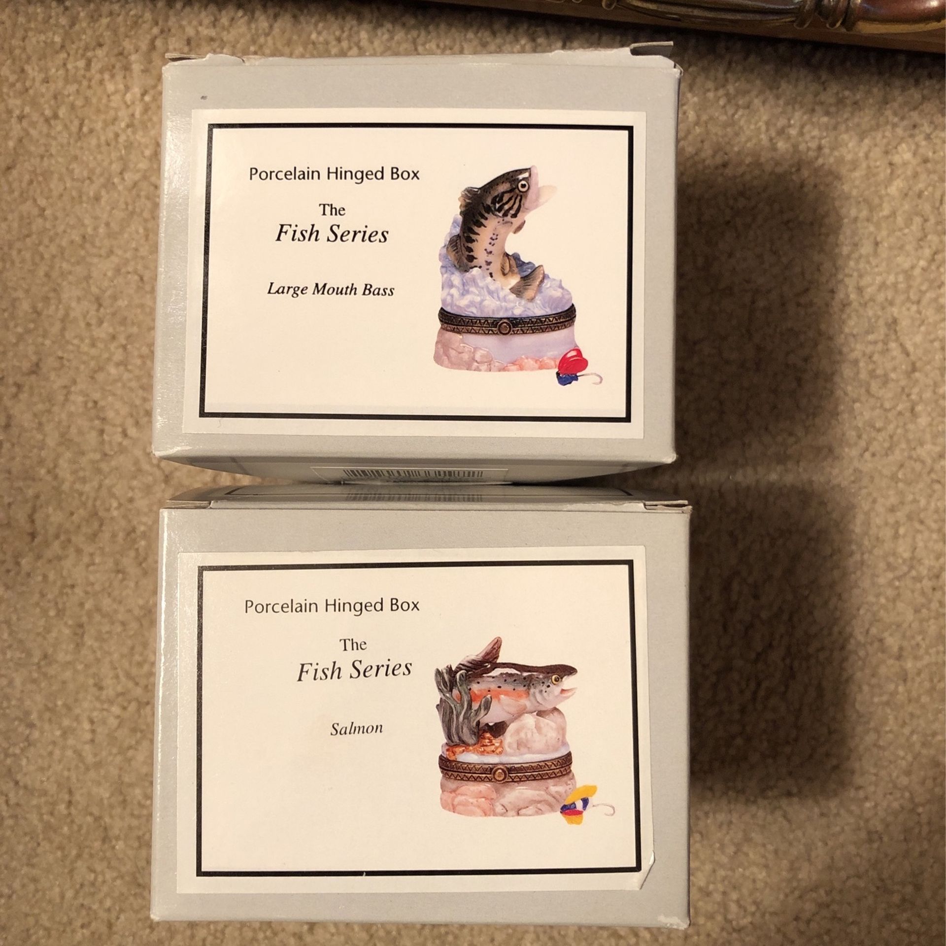 Porcelain Hinges Box Fish series