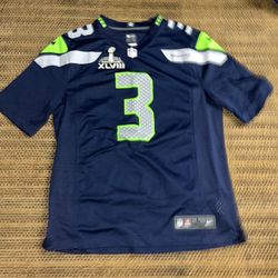 Russell Wilson Superbowl Xlviii Champion Patch Jersey