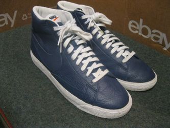 Nike Blazer Binary Blue Leather Shoes 10.5