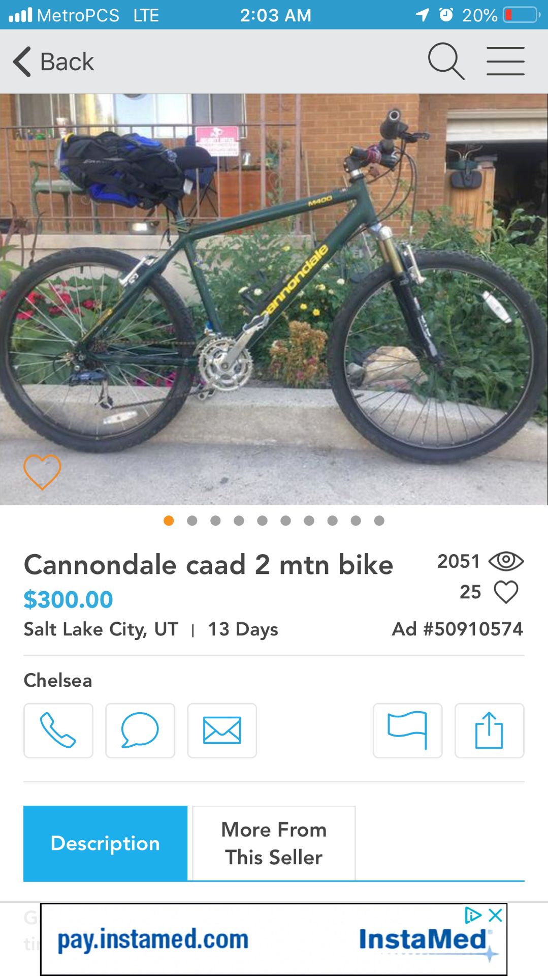 Nice Cannondale Mountain Bike