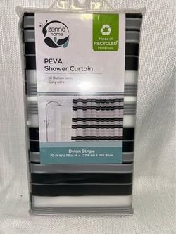 Senna Home PEVA shower Curtain