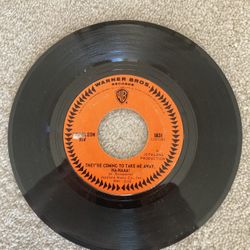 Vintage 1966 Napoleon XIV “They’re Coming To Take Me Away, Ha-Haaa! - Warner Bros. 45 RPM Record 