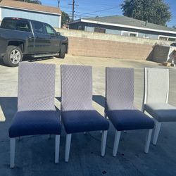 6 chairs brand new $125 Firm  for all 6 comes with waterproof covers