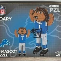 NFL Detroit Lions Roary 3D Puzzle 60pcs COMPLETE Just $5