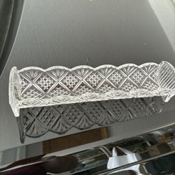 Reduced Price. Dublin Crystal Cracker Tray Excellent Condition.
