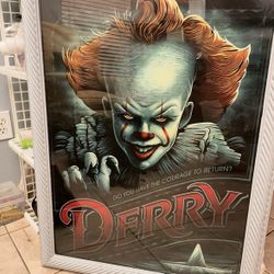 Framed IT Movie Poster 24x36