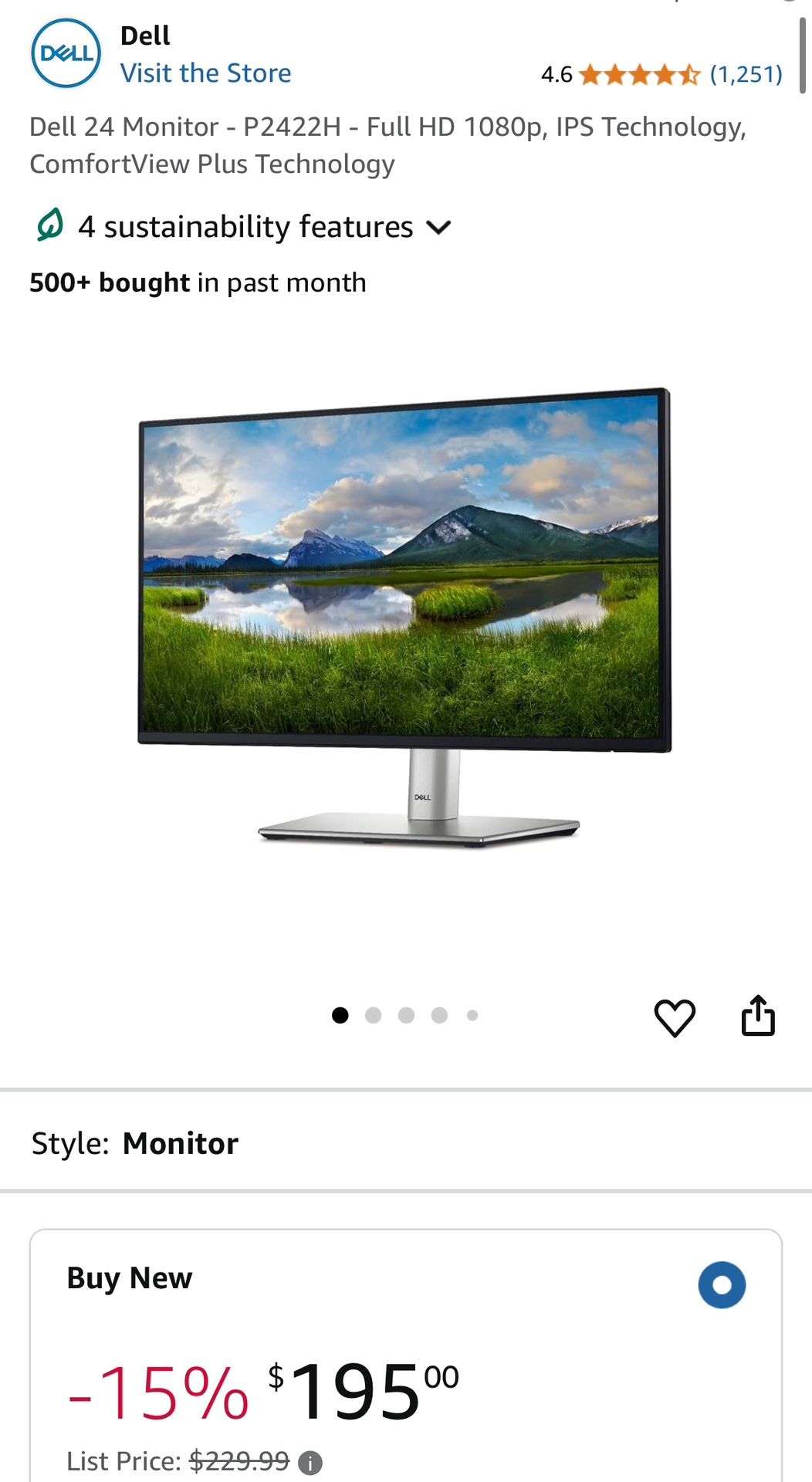 24” monitor - brand New In Box