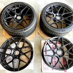 ORIGINAL PORSCHE HRE 20” FORGED WHEELS 80% TIRES