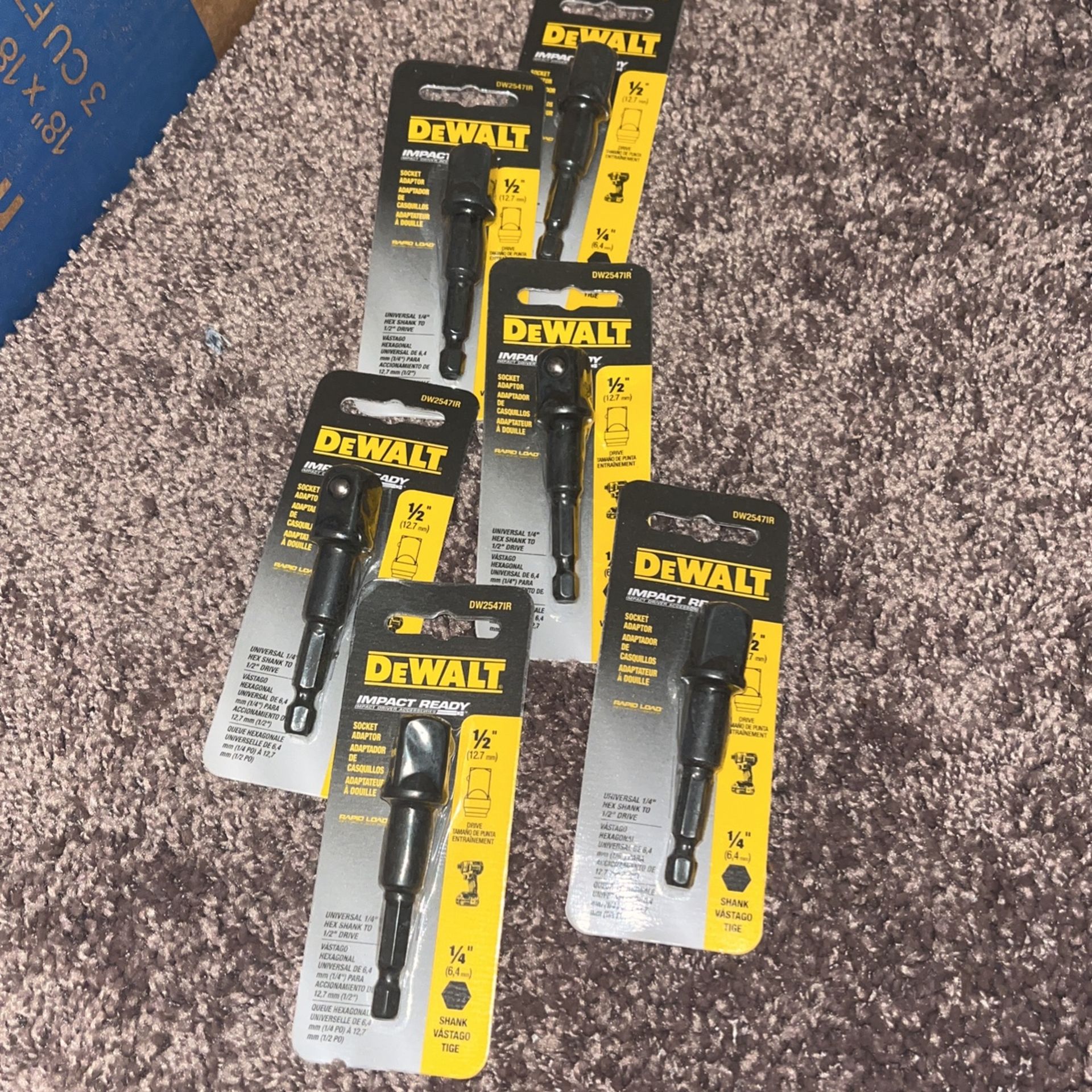 1/2” Dewalt Impact Socket Adapters