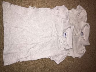 Old navy size 8 gray girl's polo shirt